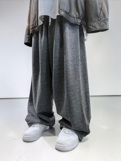Mix Grey Loose Baggy Fleece Pants