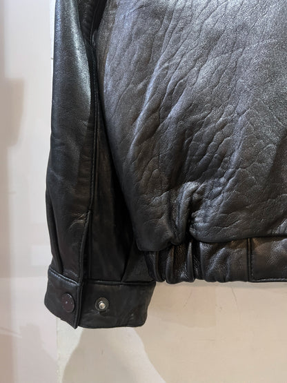 Perry Ellis Portfolio Oversized Leather Jacket