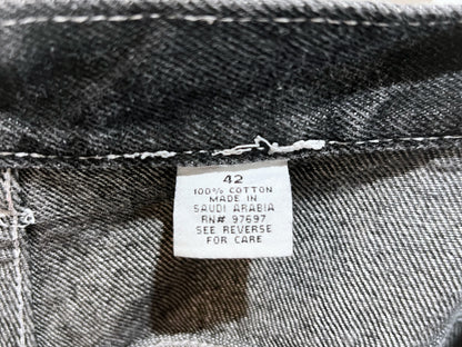 Black Baggy Denim Shorts