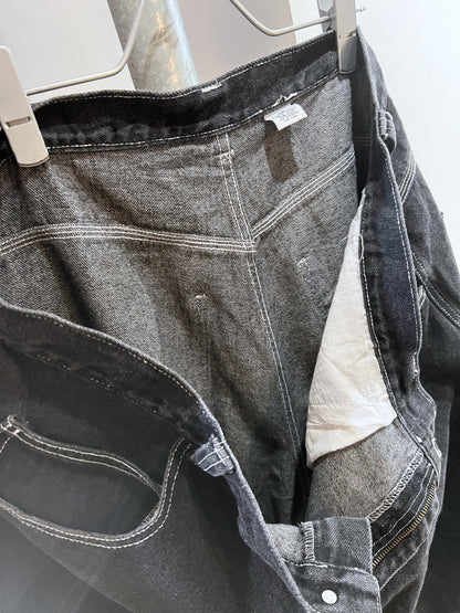 Black Baggy Denim Shorts