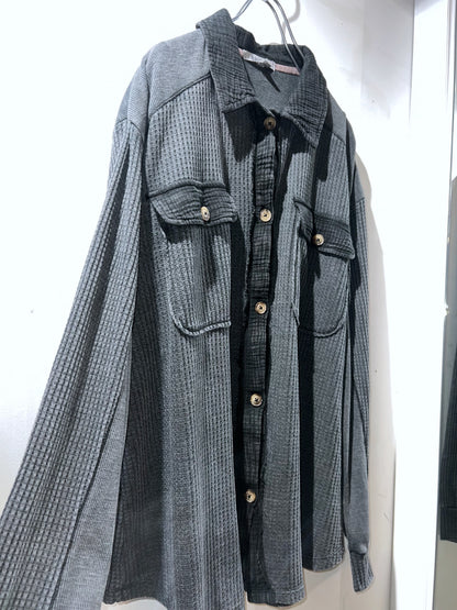 00s Oversized Waffle Shirt