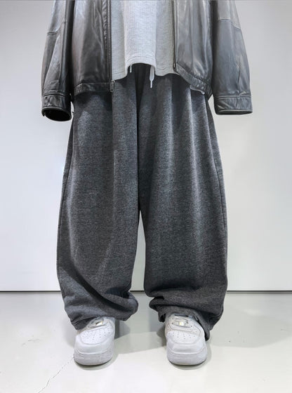 Mix Grey Loose Baggy Fleece Pants