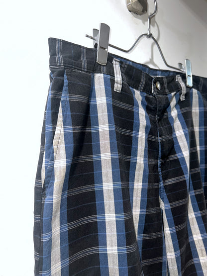 Dickies Wide Leg Plaid Shorts