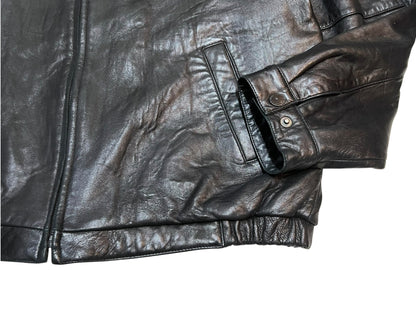 Perry Ellis Portfolio Oversized Leather Jacket