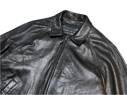 Perry Ellis Portfolio Oversized Leather Jacket