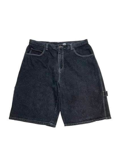 Black Baggy Denim Shorts