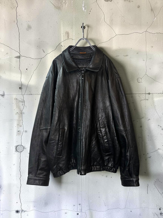 Old St. Johns Bay Leather Drizzler Jacket