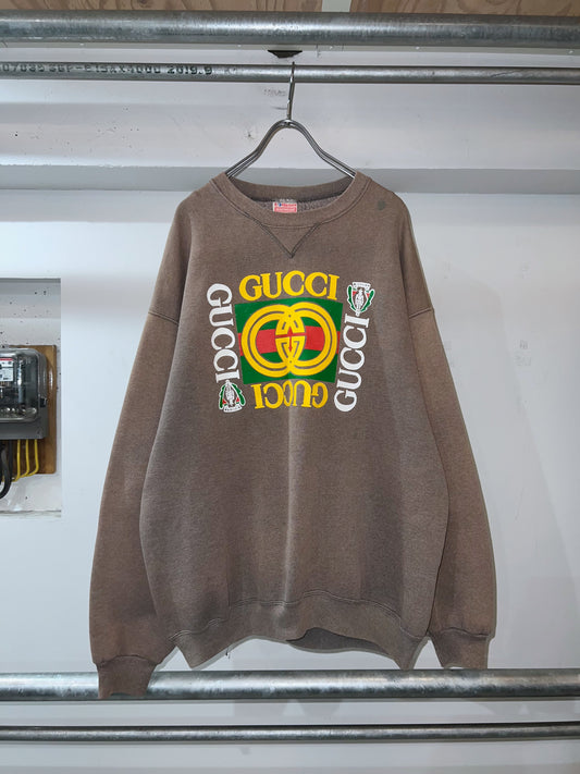 90s Bootleg Gucci Crew Neck Sweatshirt