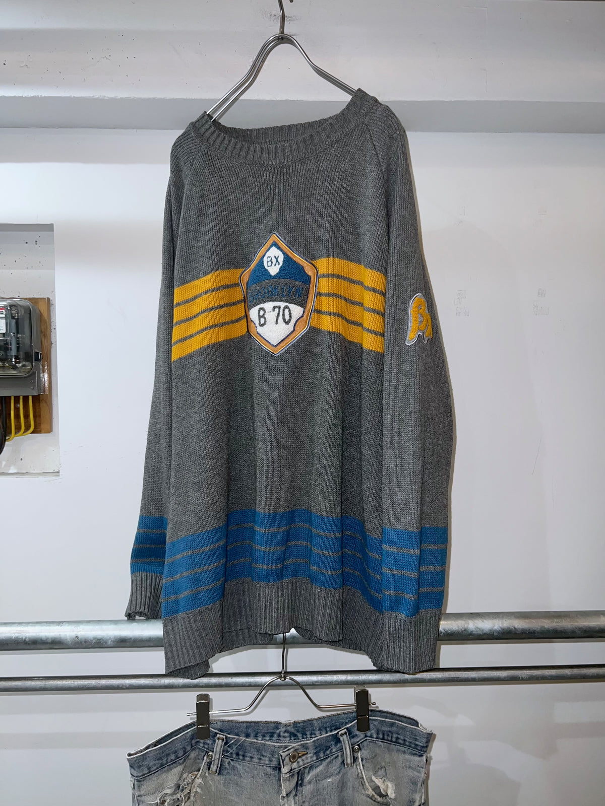 00s Brooklyn Xpress Oversized Design Sweater