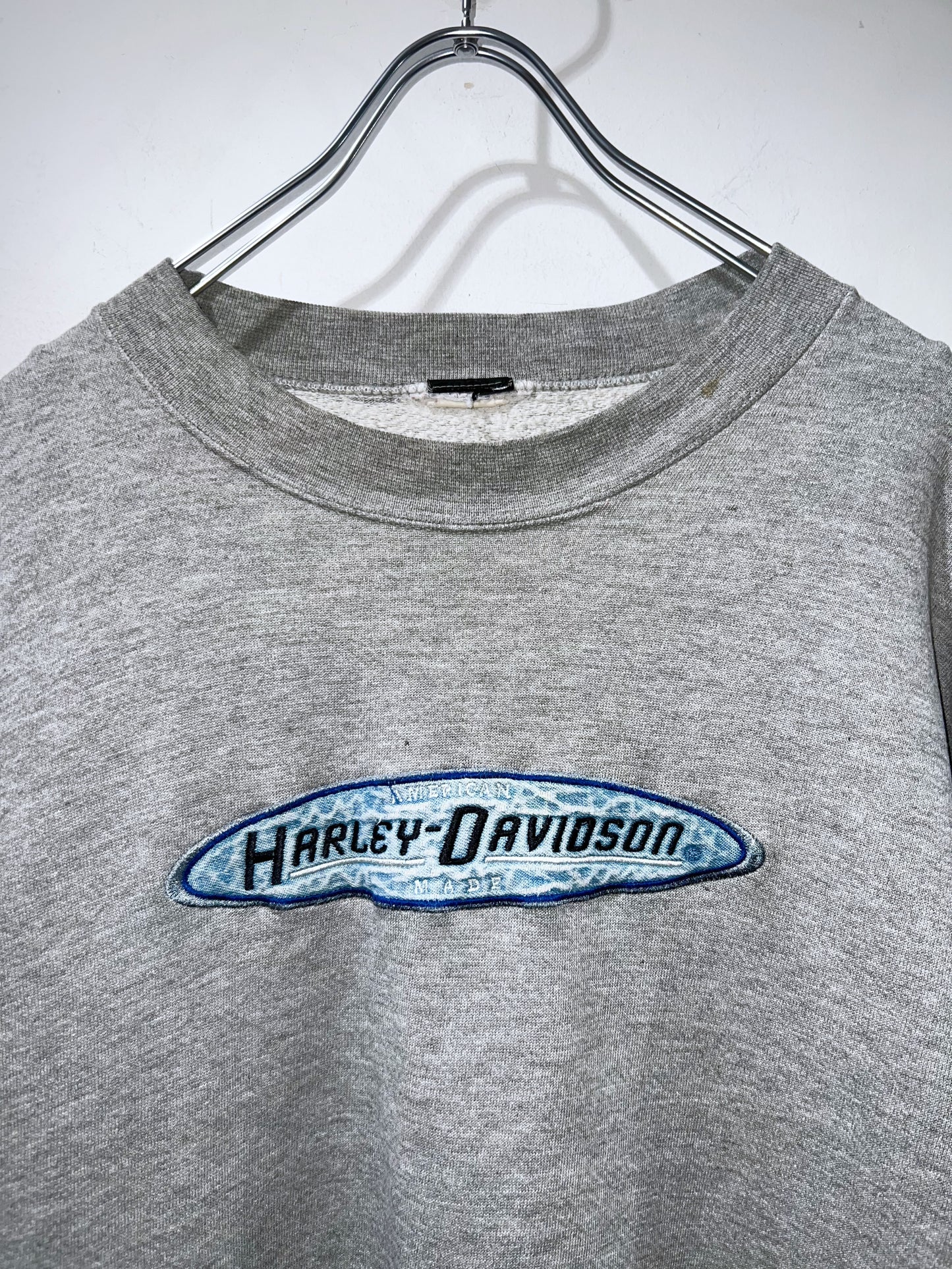 00s Harley Davidson Denim Logo Sweatshirt