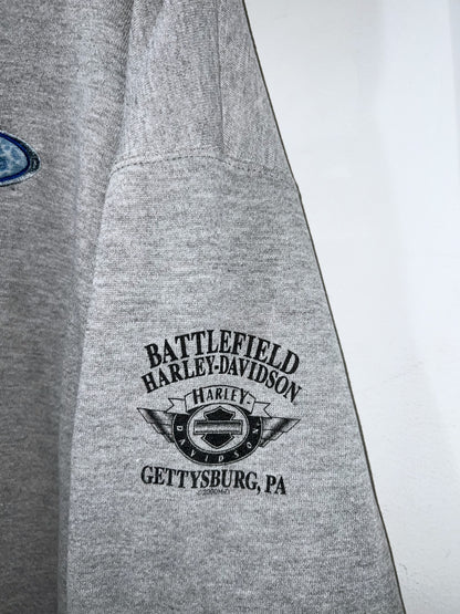 00s Harley Davidson Denim Logo Sweatshirt