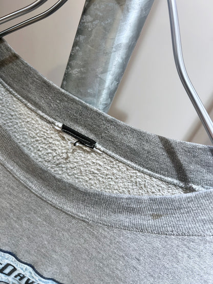 00s Harley Davidson Denim Logo Sweatshirt