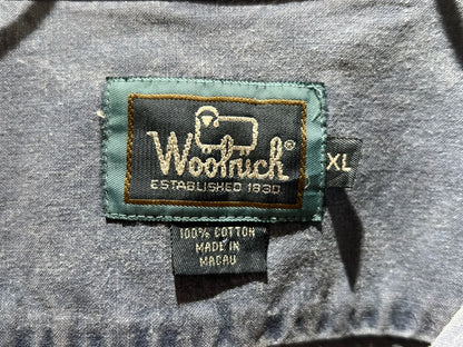 Old WOOLRICH Dull Blue Cotton L/S Shirt
