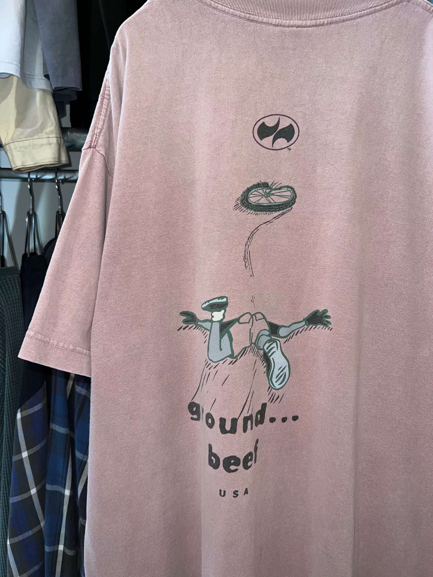 90s Precaryous Garment Dye Print Tee