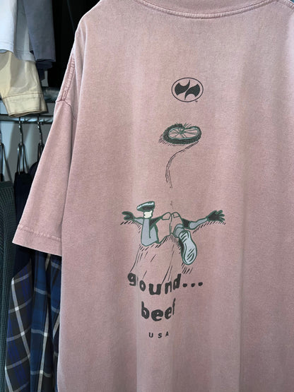 90s Precaryous Garment Dye Print Tee