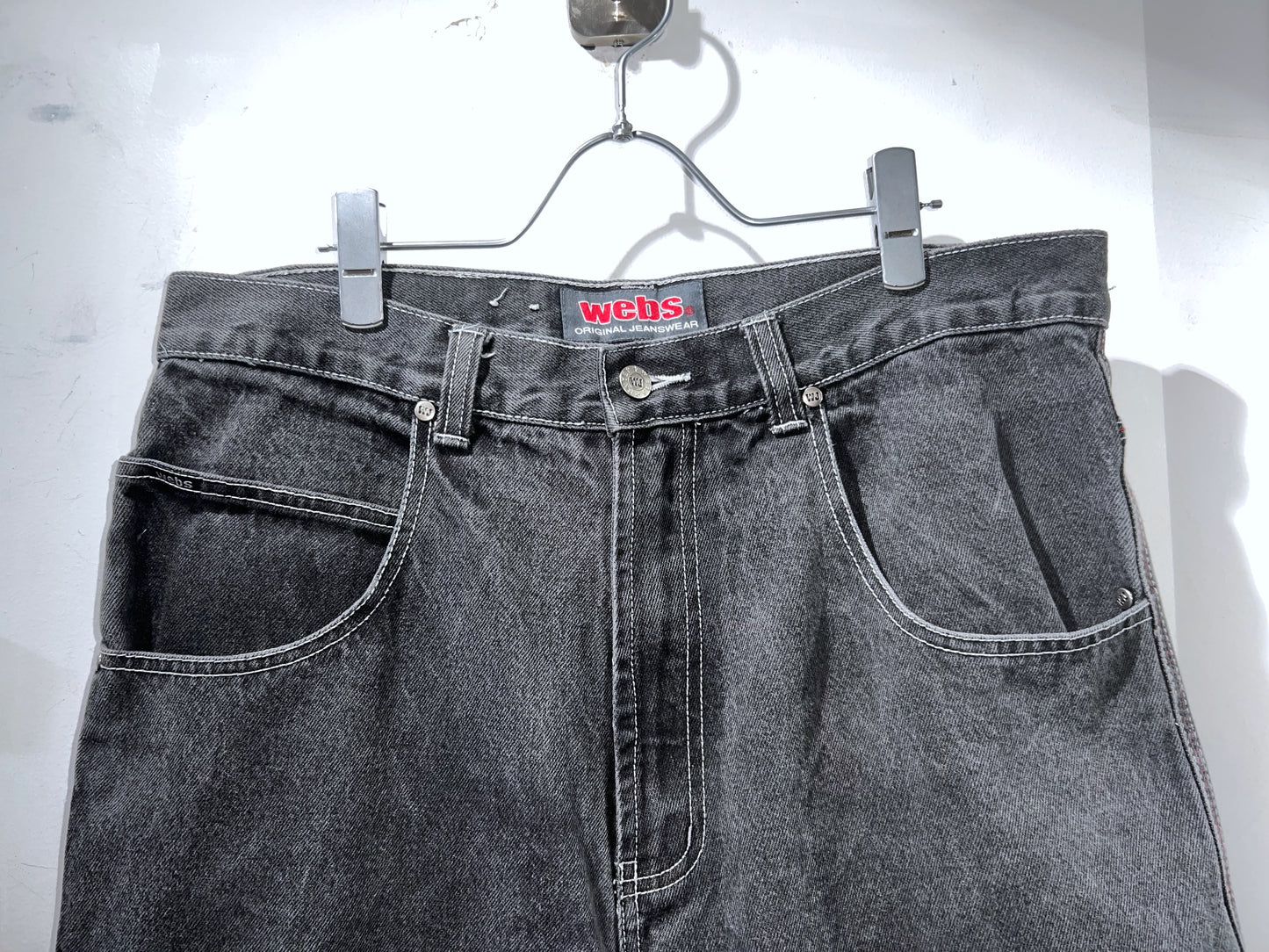 00s Webs Wide Denim Shorts