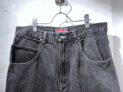 00s Webs Wide Denim Shorts