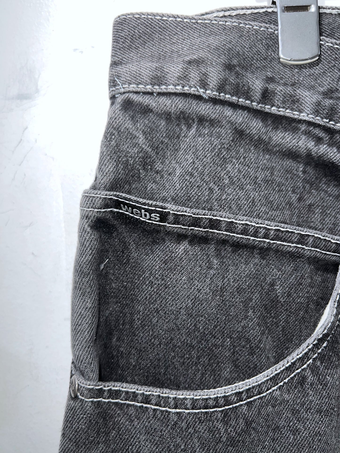 00s Webs Wide Denim Shorts