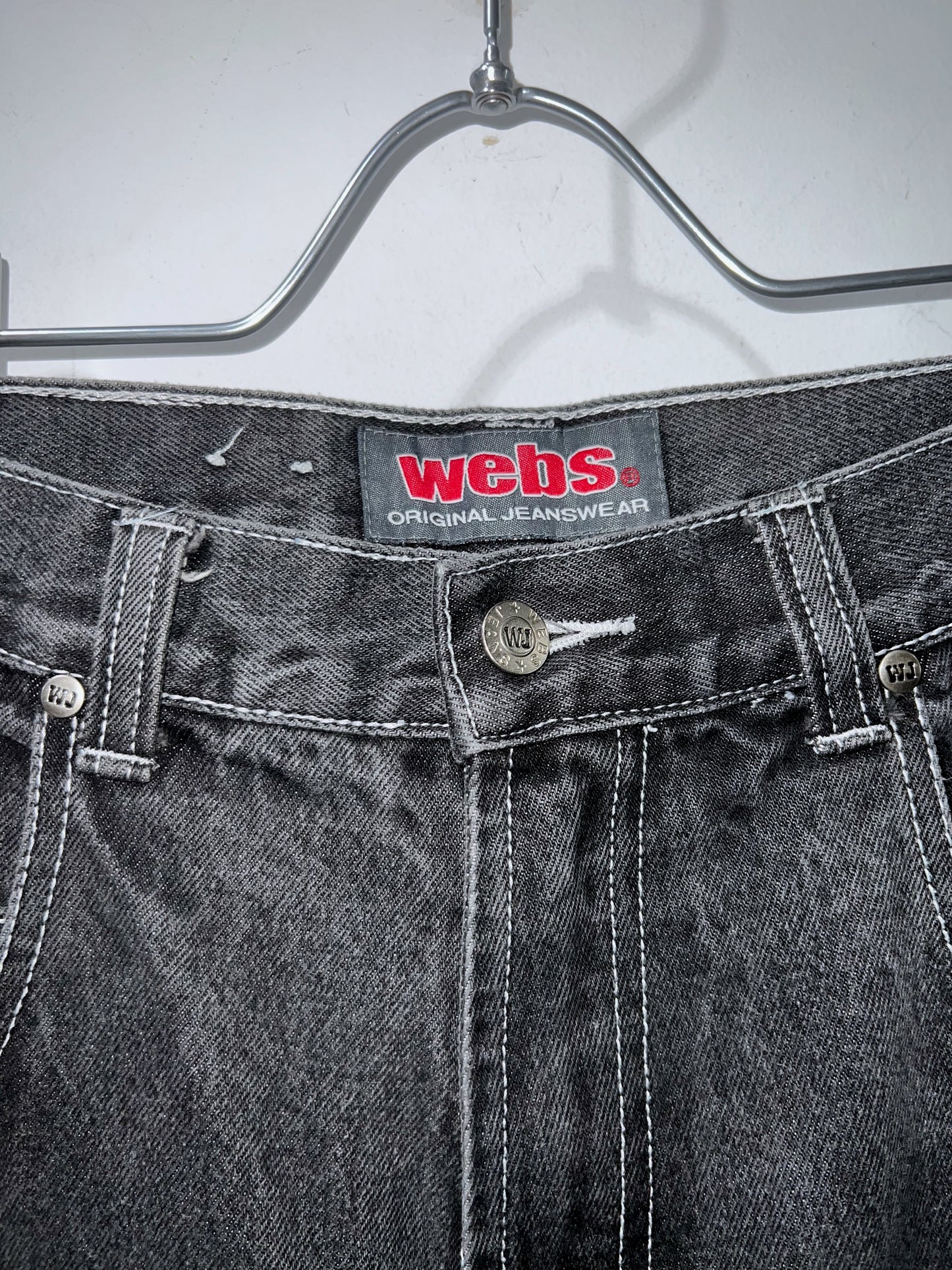 00s Webs Wide Denim Shorts