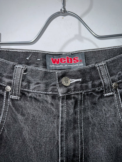 00s Webs Wide Denim Shorts