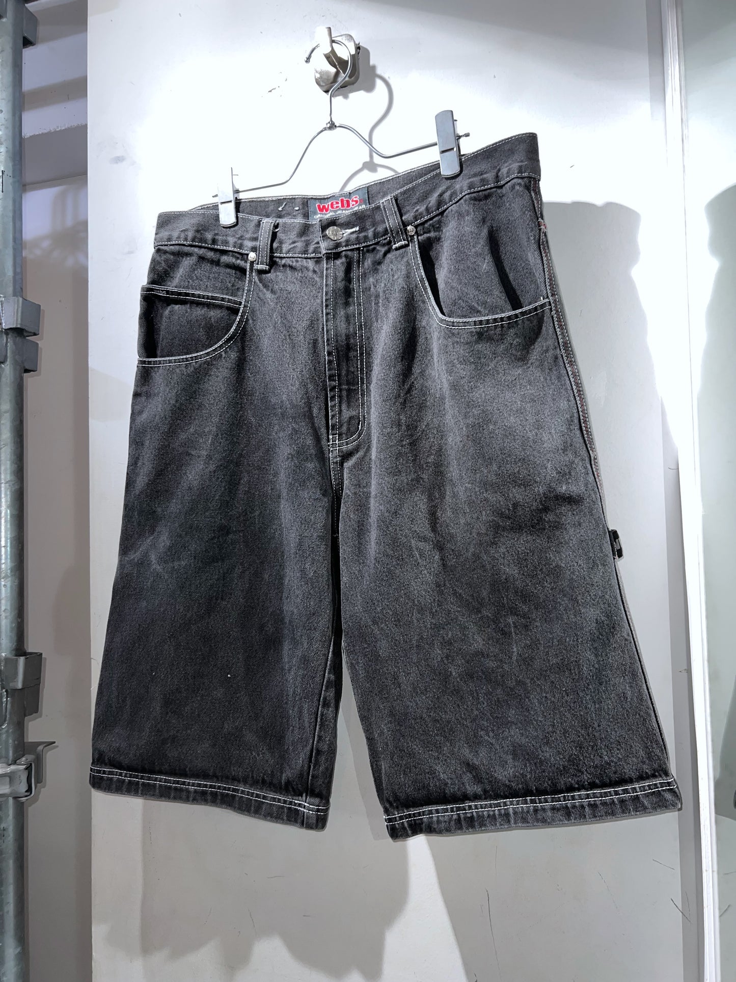 00s Webs Wide Denim Shorts
