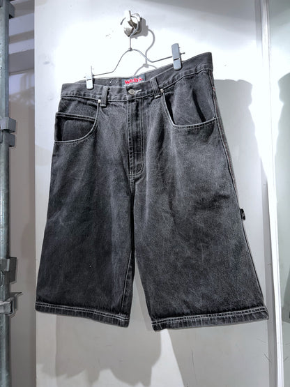 00s Webs Wide Denim Shorts