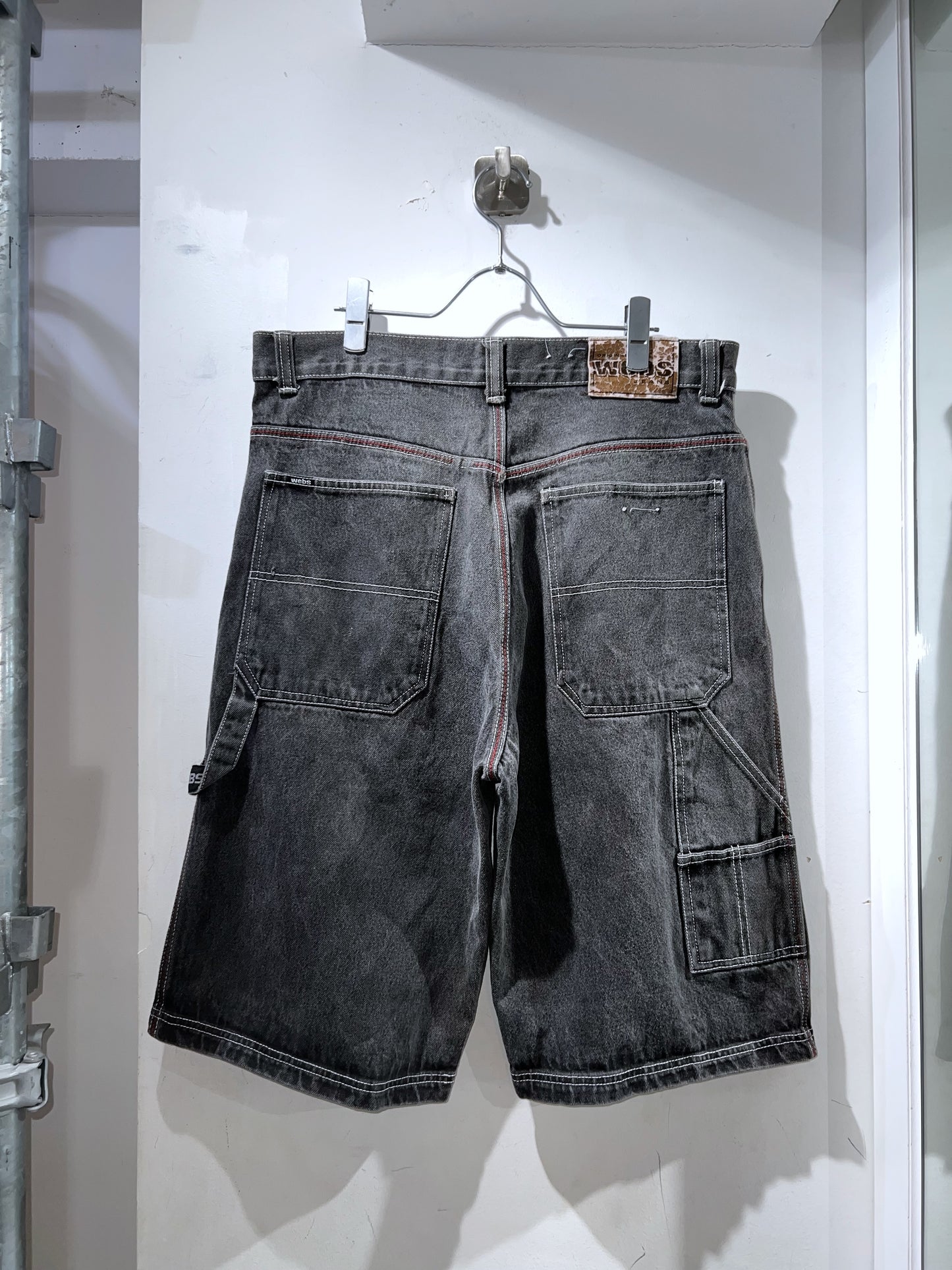 00s Webs Wide Denim Shorts