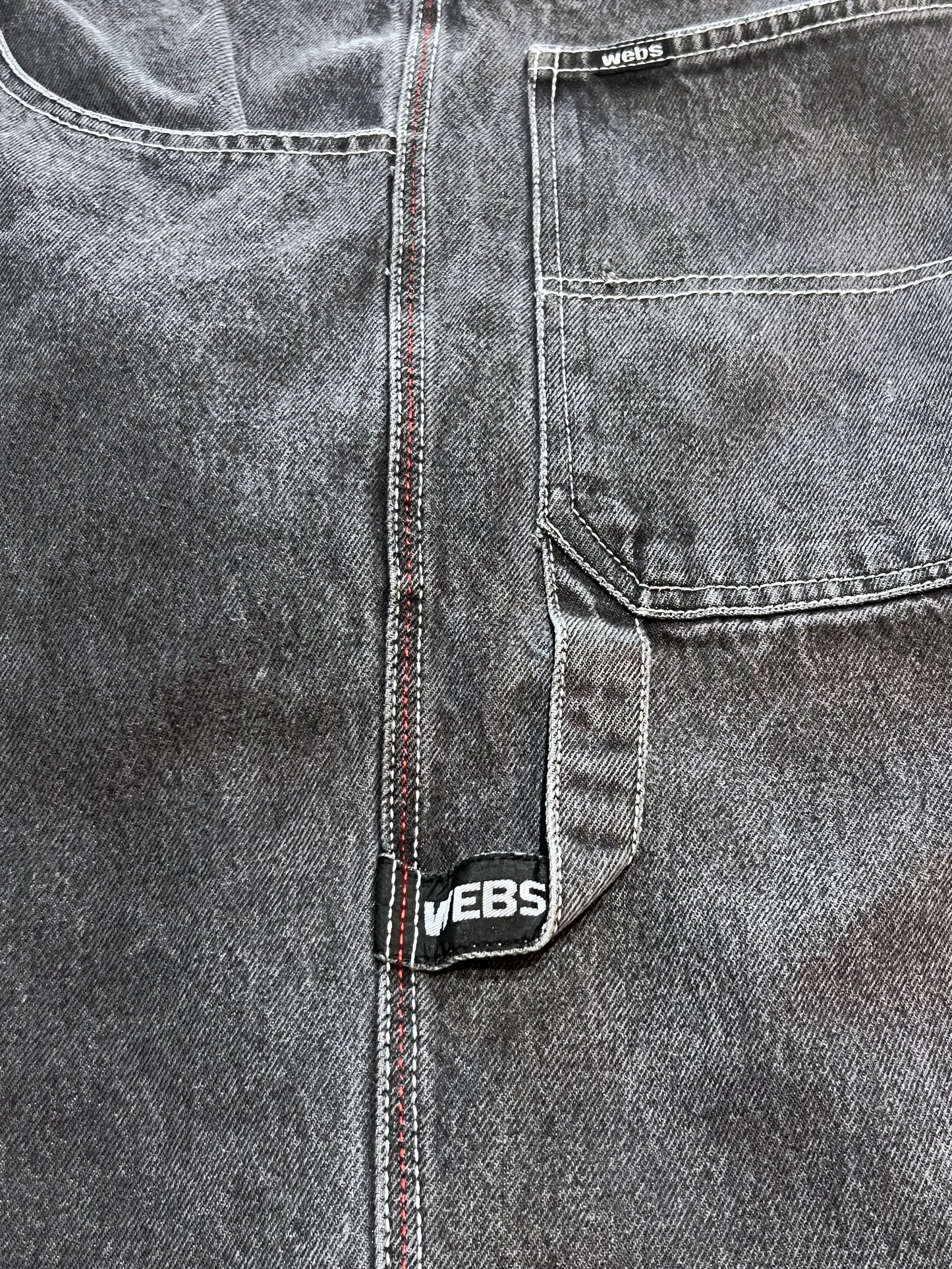00s Webs Wide Denim Shorts