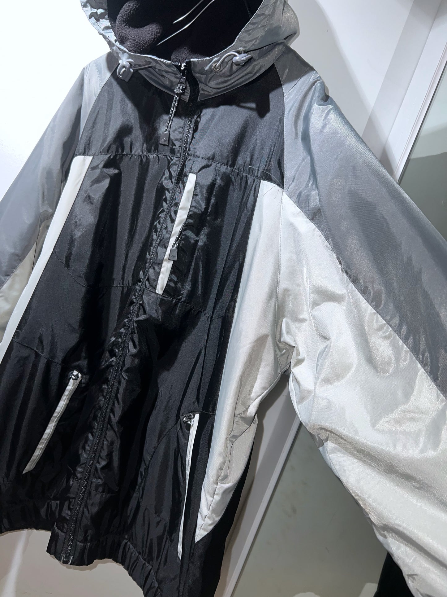 Athletech Color Block Fleece Lining Nylon Jacket