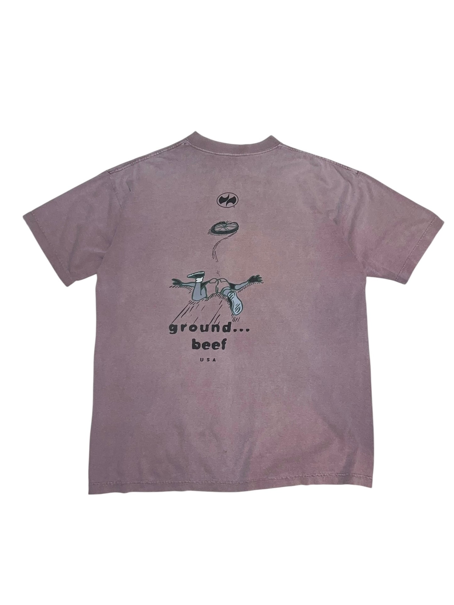 90s Precaryous Garment Dye Print Tee
