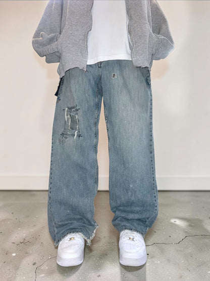00s NoBo Loose Straight Denim Painter Pants