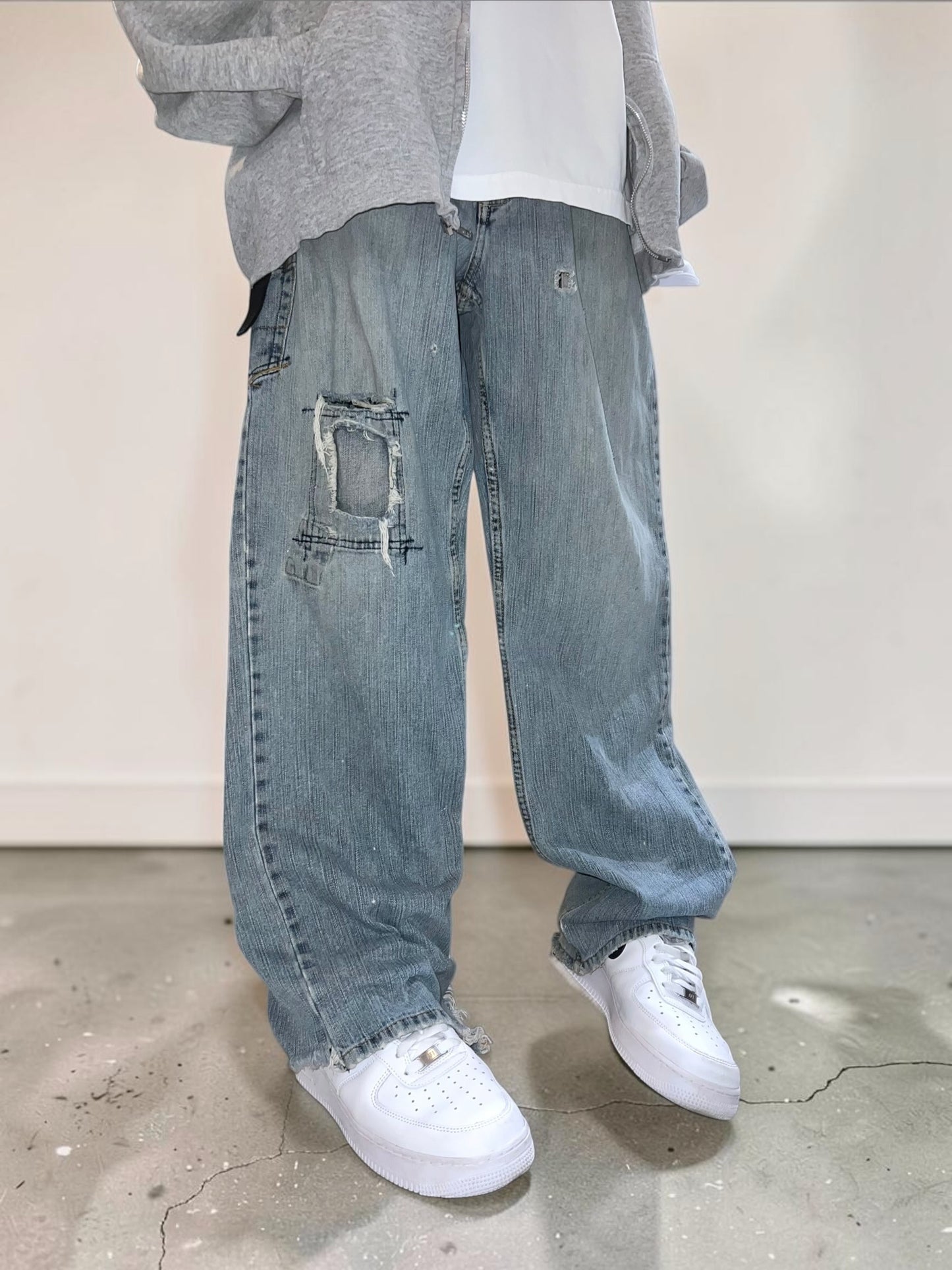 00s NoBo Loose Straight Denim Painter Pants