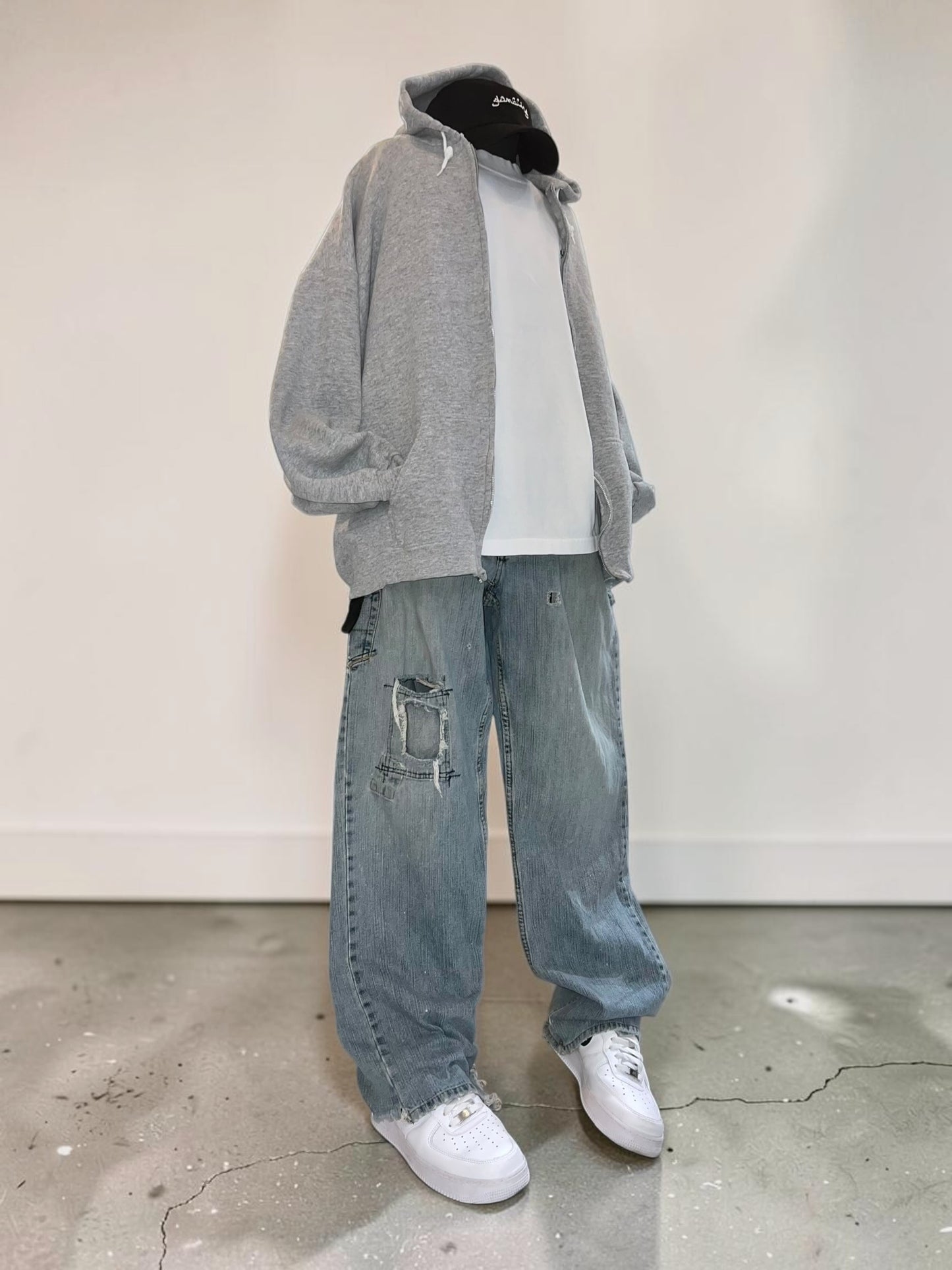 00s NoBo Loose Straight Denim Painter Pants