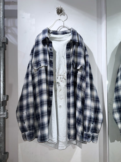 Old Harbor Bat Oversized Flannel Shirt