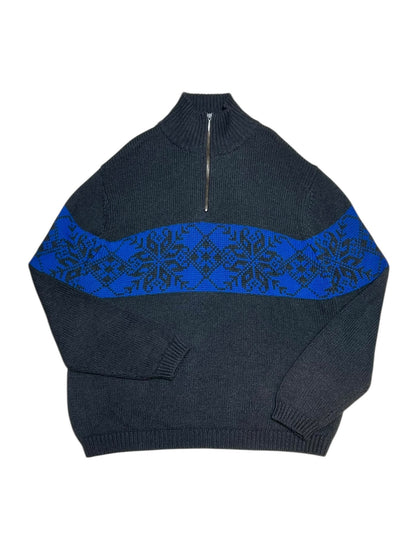 Vintage Quarter Zip Nordic Knit