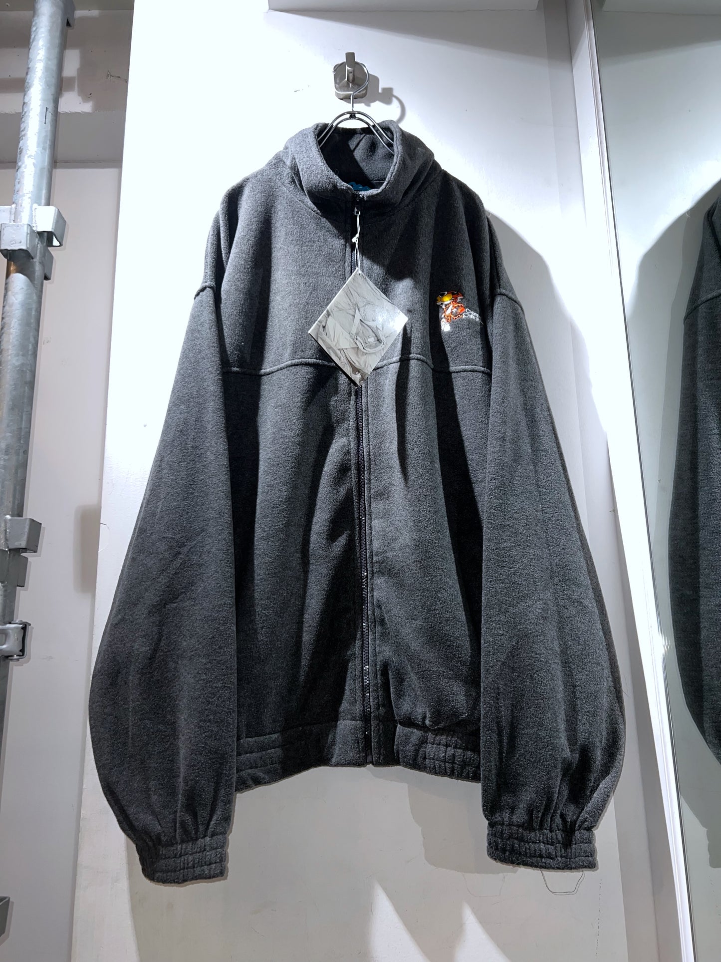 Tri-Mountain Grey Oversized Fleece Jacket