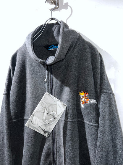 Tri-Mountain Grey Oversized Fleece Jacket