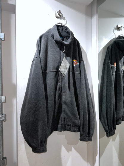 Tri-Mountain Grey Oversized Fleece Jacket