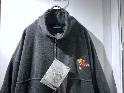 Tri-Mountain Grey Oversized Fleece Jacket