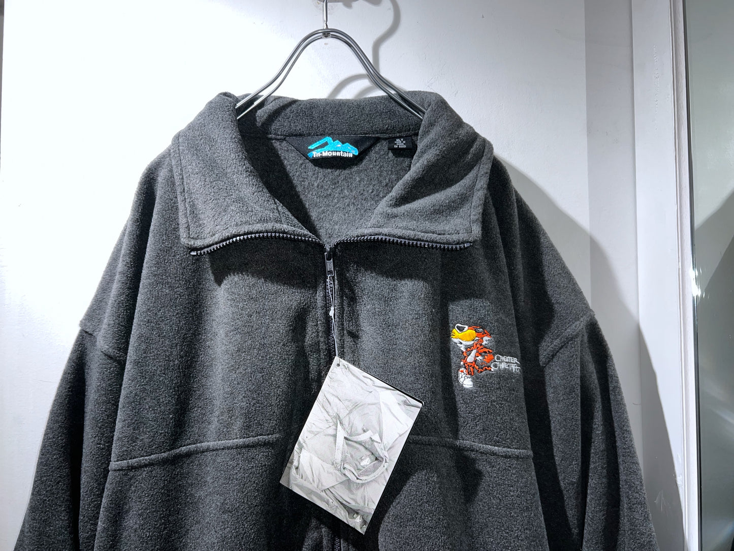 Tri-Mountain Grey Oversized Fleece Jacket