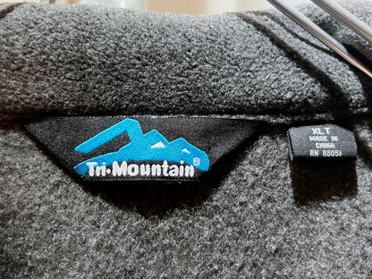 Tri-Mountain Grey Oversized Fleece Jacket