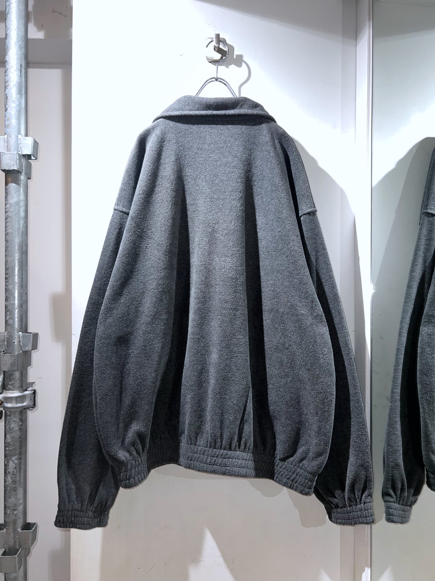 Tri-Mountain Grey Oversized Fleece Jacket
