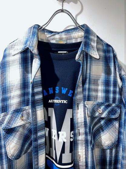 Old Plus Sized Heavywweight Flannel Shirt