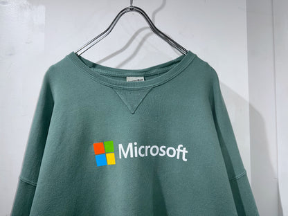 "Deadstock" Microsoft Crewneck Sweatshirt Green