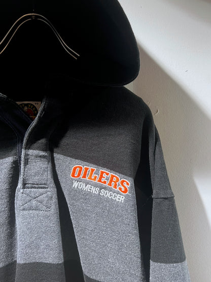 Old Barbarian Hooded Rugby Shirt