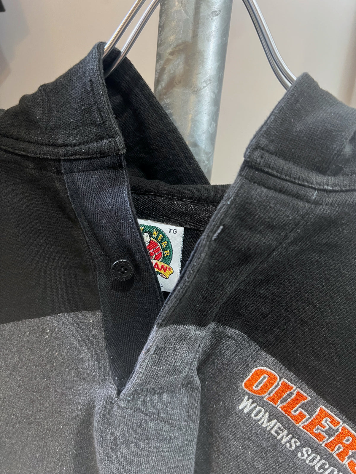 Old Barbarian Hooded Rugby Shirt