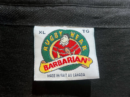 Old Barbarian Hooded Rugby Shirt