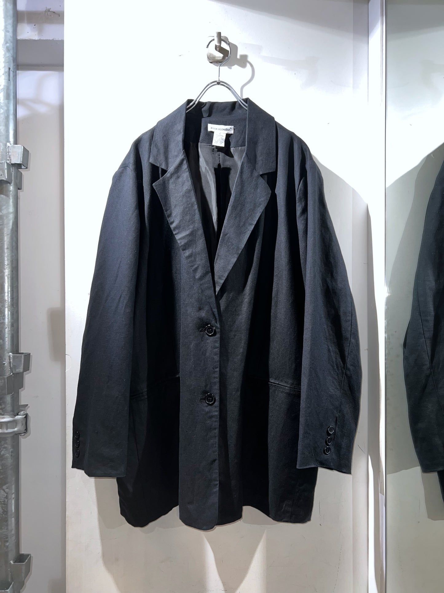 Old Linen × Rayon Plus Sized Blazer