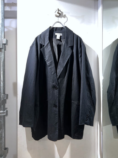 Old Linen × Rayon Plus Sized Blazer