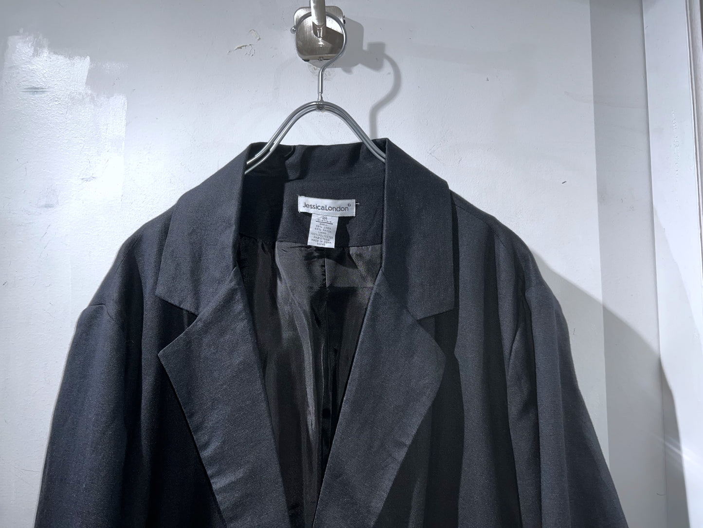 Old Linen × Rayon Plus Sized Blazer